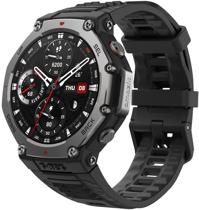 Amazfit T-Rex 3 - Smartwatch - Militair-grade - Zwart