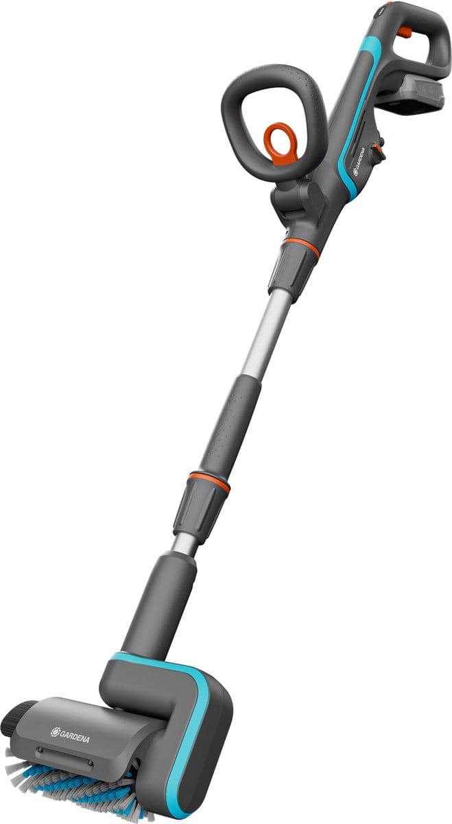 GARDENA AquaBrush Patio - Accu-multireiniger 18V P4A - gebruiksklare set