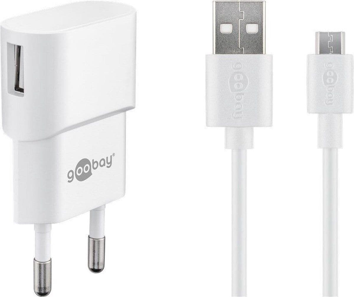 Wentronic 45297 - Micro-USB-opladerset - 5 W - Wit