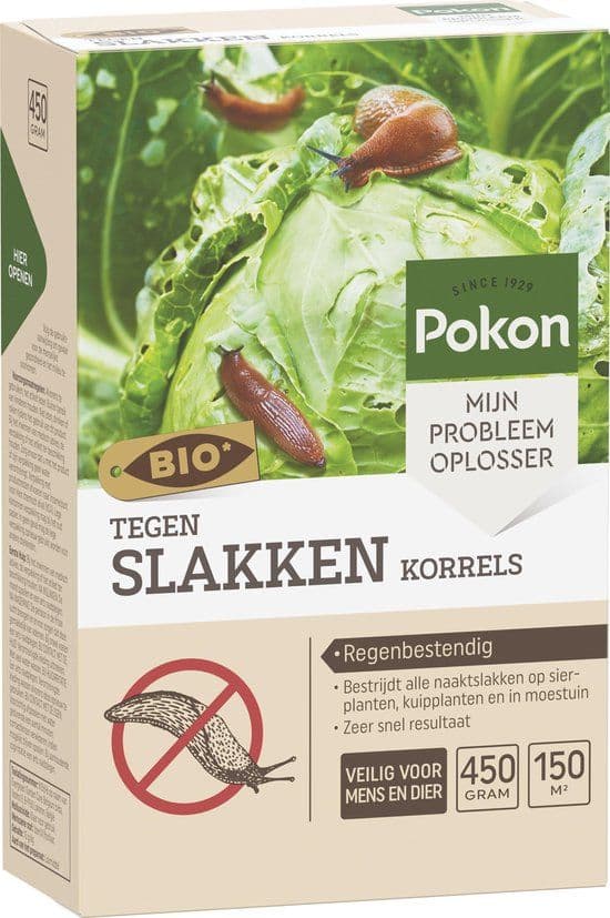 Pokon Bio - Slakken Korrels - 450g - Regenbestendig - Voor 150m²
