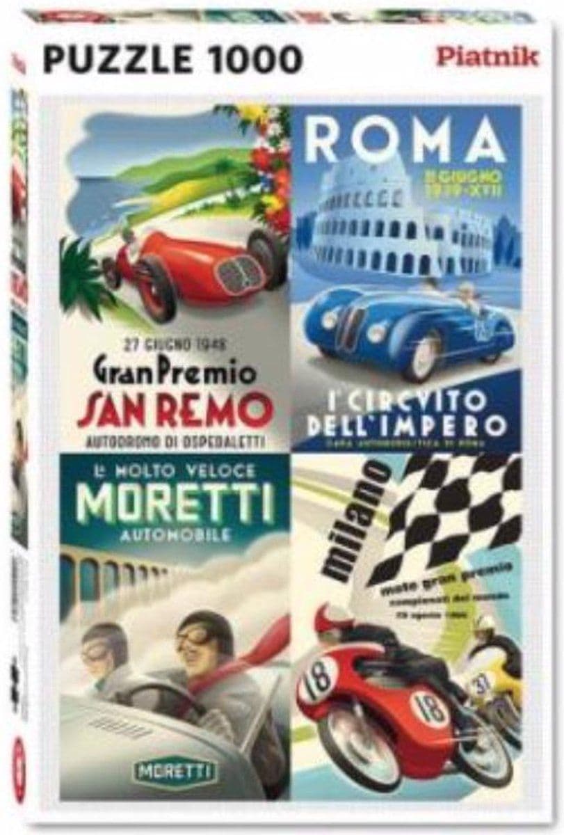 Piatnik Classic Italians - Kunstpuzzel 1000 stukjes - 68 x 48 cm