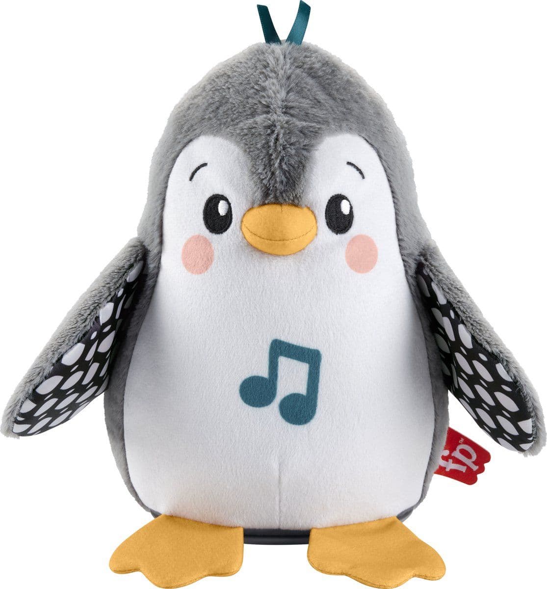 Fisher-Price Flap & Wobble Penguin - Interactieve knuffel - 20 cm hoog