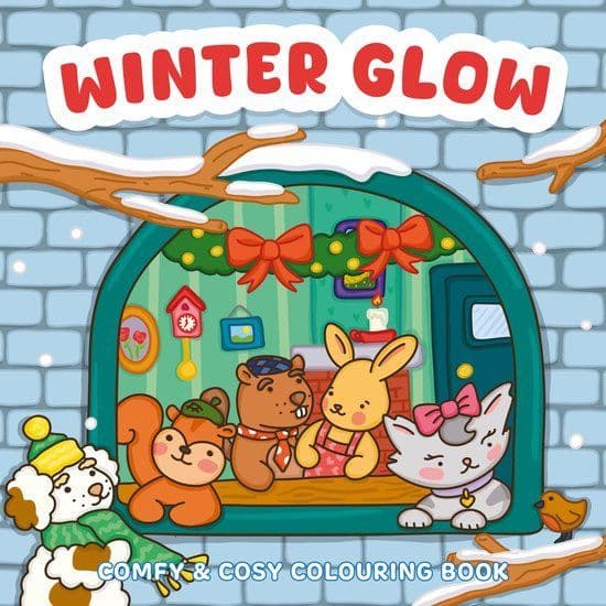 Winter glow - Comfy & Cosy kleurboek - 72 pagina's - 202 x 202mm