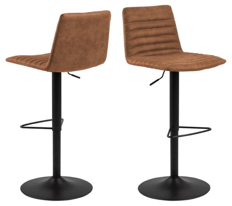 Trofors Barkrukken - Set van 2 - Comfortabel en Stijlvol - Cognac (2 stuks)