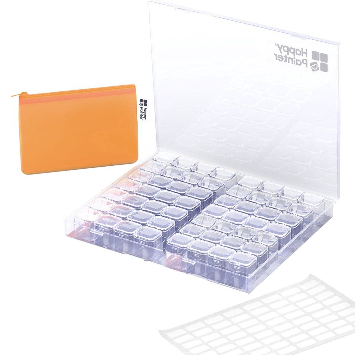 Happy Painter - Diamond Painting Opbergdoos 56 Vakjes - Organiseer je steentjes - 20,5 x 17 x 3 cm