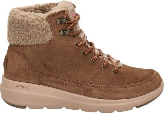 Skechers Glacial Ultra - Woodlands Dames Laarzen - Bruin - Maat 37