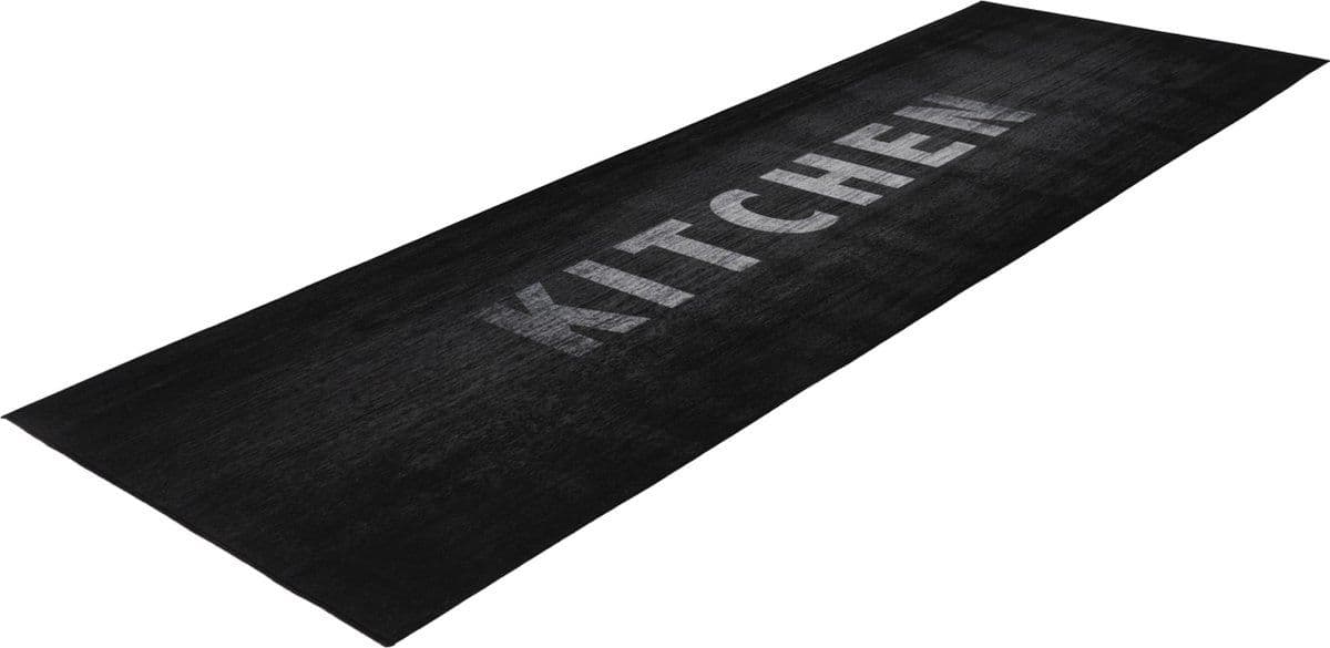 Lalee Luna - Keukenloper - Antislip rug wasmachinewasbaar 60x180 cm - Grijs zilver