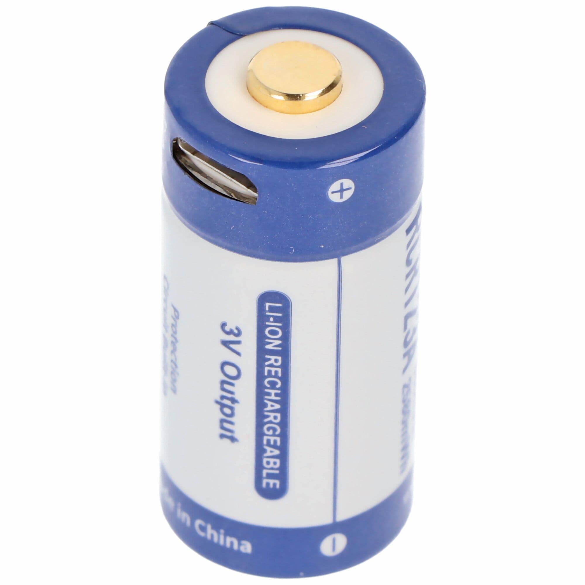 RCR123A 3V 880mAh 1.5A lithium-ionbatterij 16340, alleen oplaadbaar via micro-USB
