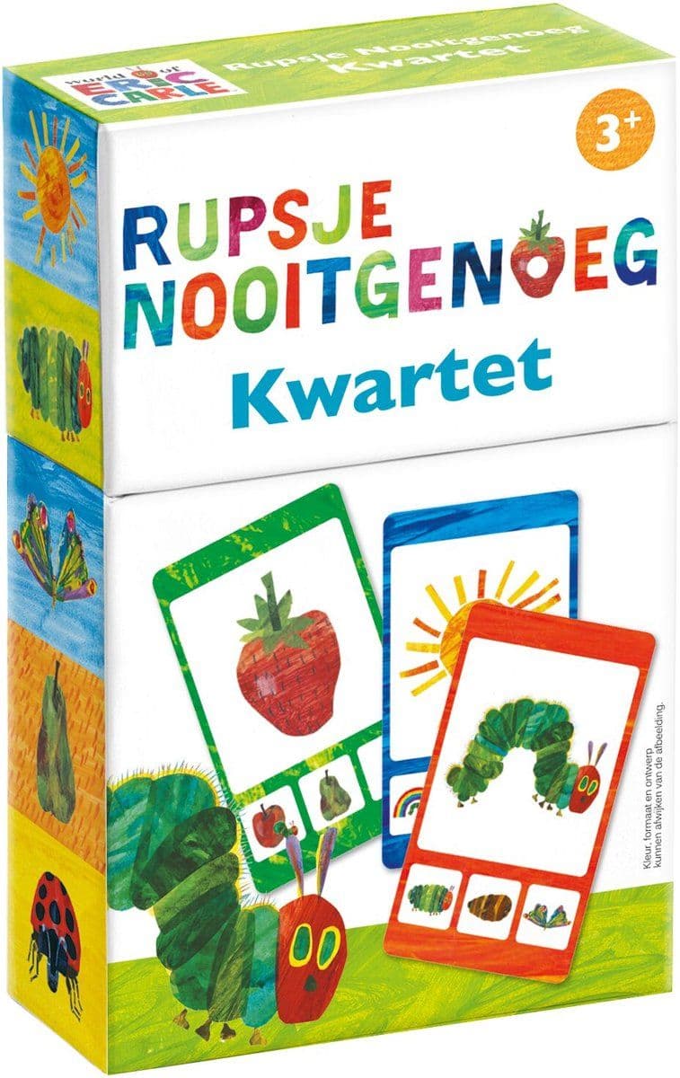 Bambolino Rupsje Nooitgenoeg kwartet - educatief spel - 32 kaarten - vanaf 3 jaar