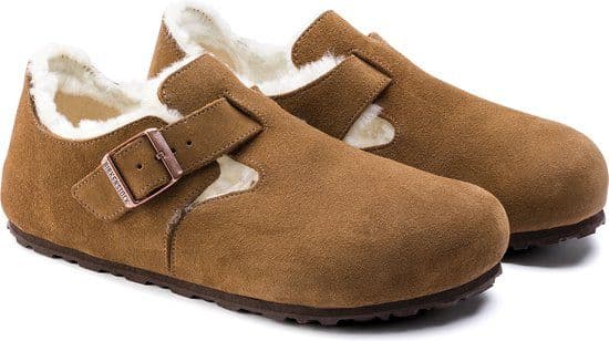Birkenstock London - Clogs - Lamsvacht voering - Bruin - Maat 39