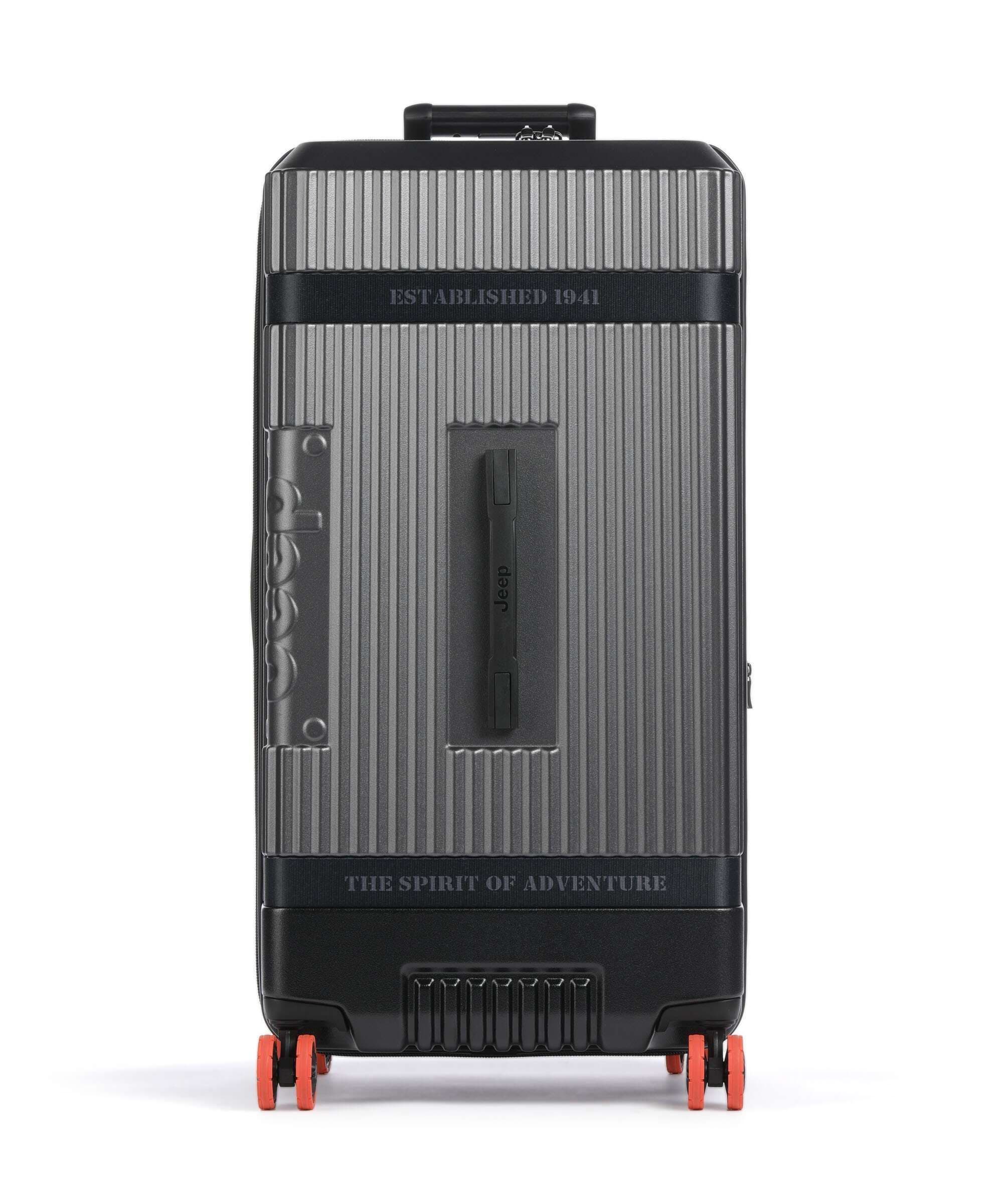 Jeep JH001A - Uitbreidbare Trolley XL 80 cm - 106L - TSA-cijferslot - Antraciet