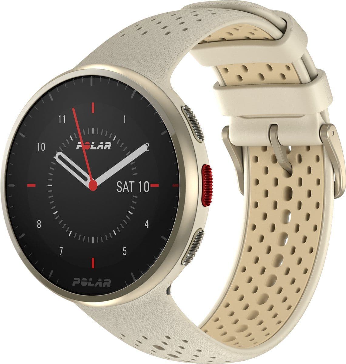 Polar Pacer Pro - GPS Hardloophorloge - Geïntegreerde barometer - Goud (Crème)
