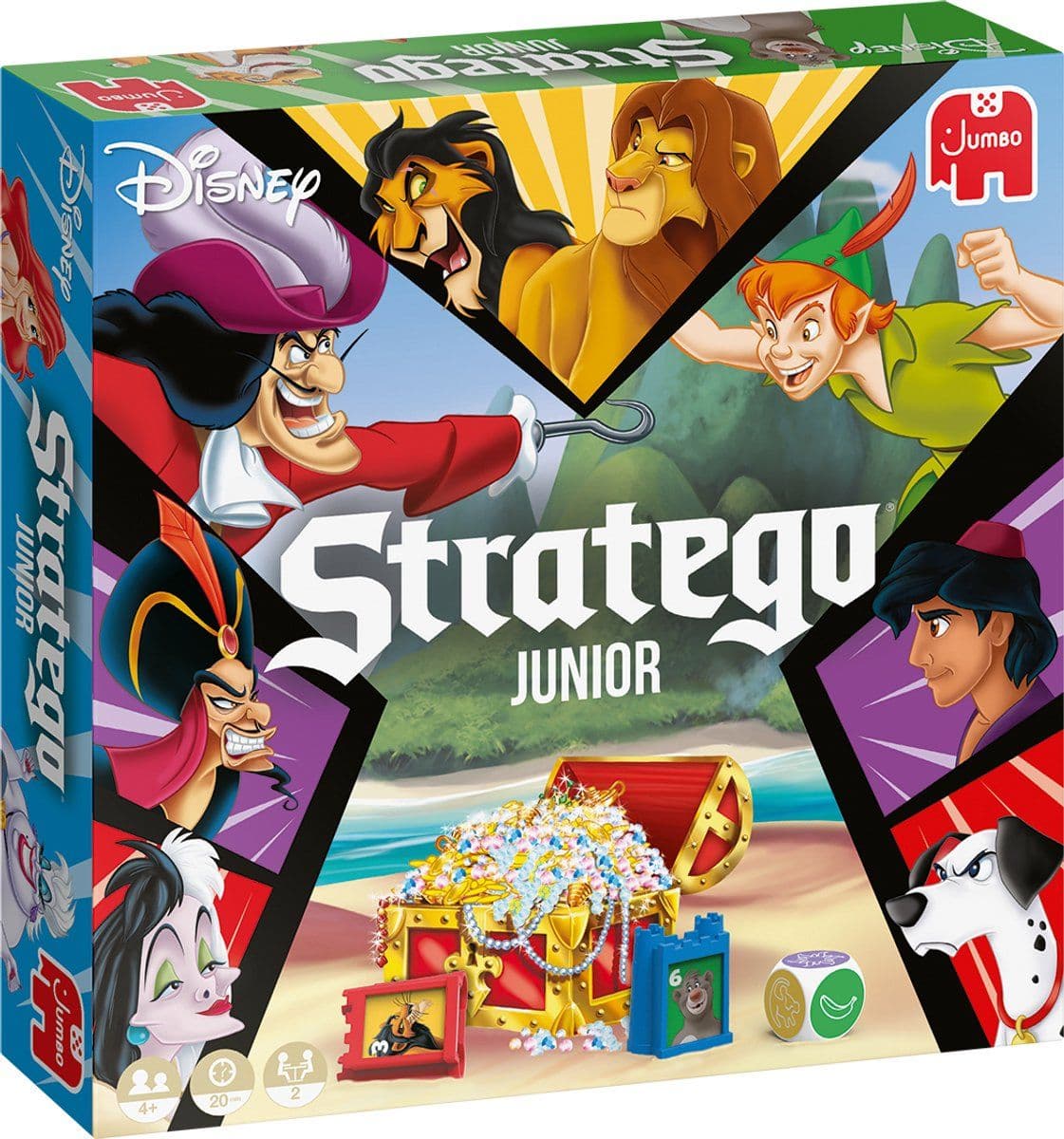 Jumbo Stratego Junior Disney - Denkspel - 2 spellen - Geschikt vanaf 4 jaar