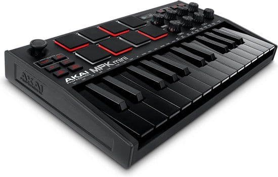 Akai Professional MPK Mini MK3 - USB MIDI-keyboardcontroller - 25 toetsen 8 drumpads 1500+ geluiden - Zwart