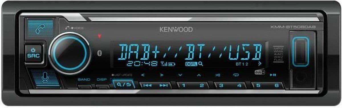 Kenwood KMM-BT508DAB - Autoradio - DAB+ Bluetooth 4.2 - 1Din