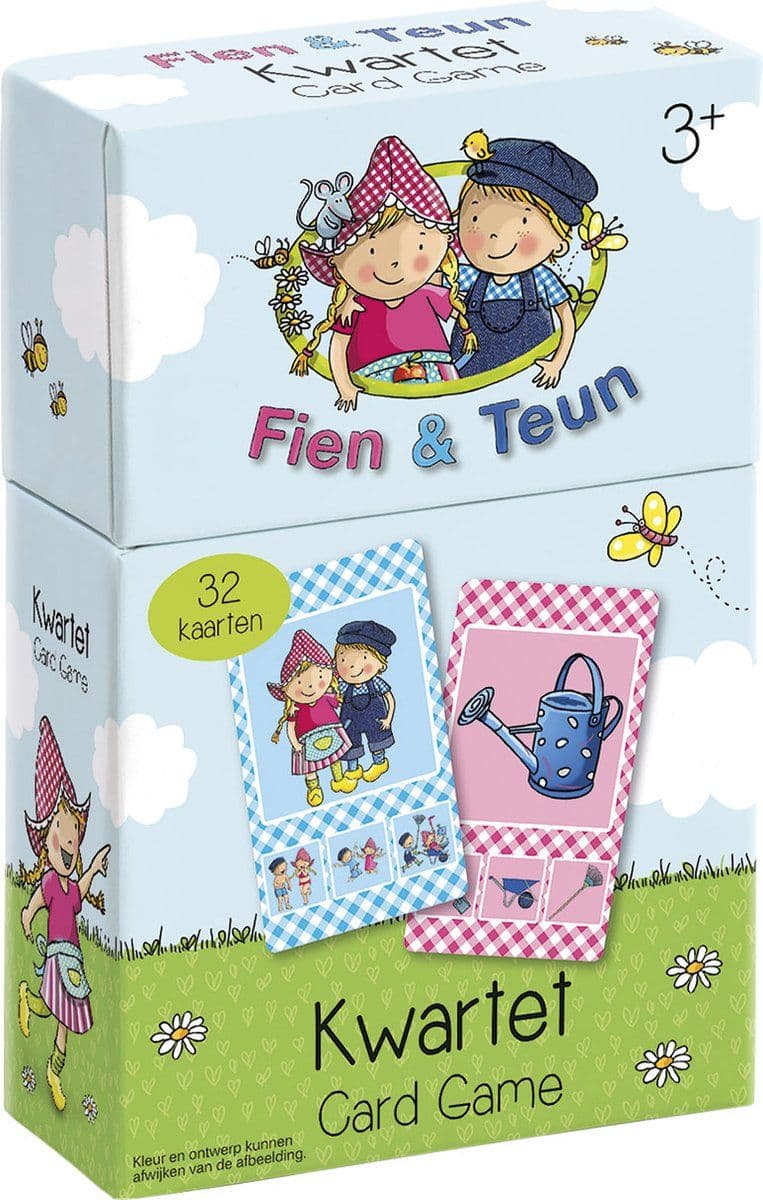 Bambolino Toys Fien & Teun kwartet - educatief spel - 32 kaarten - vanaf 3 jaar