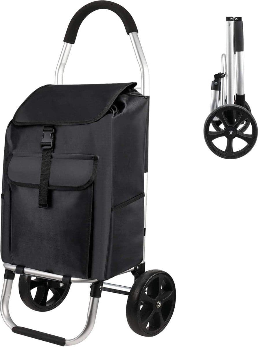 Strex Boodschappentrolley - Opvouwbaar - Waterdichte tas - 45 liter