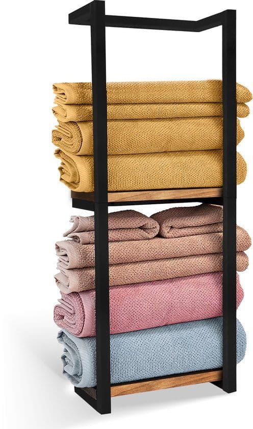 SV Living Handdoekrek SVHD23 - Handdoekhouder - Industrieel ontwerp - Zwart Antiek Bruin