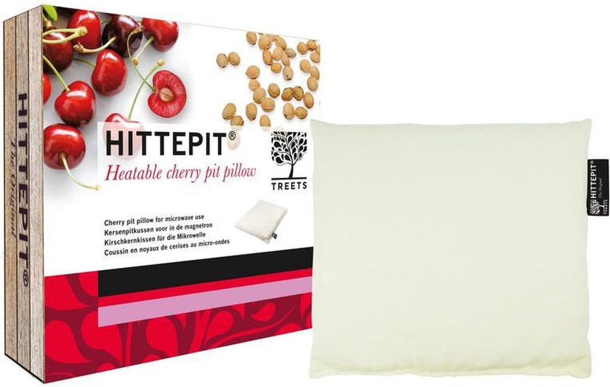 Treets Hittepit - Kersenpitkussen - Warmte en koud-kompres - Wit