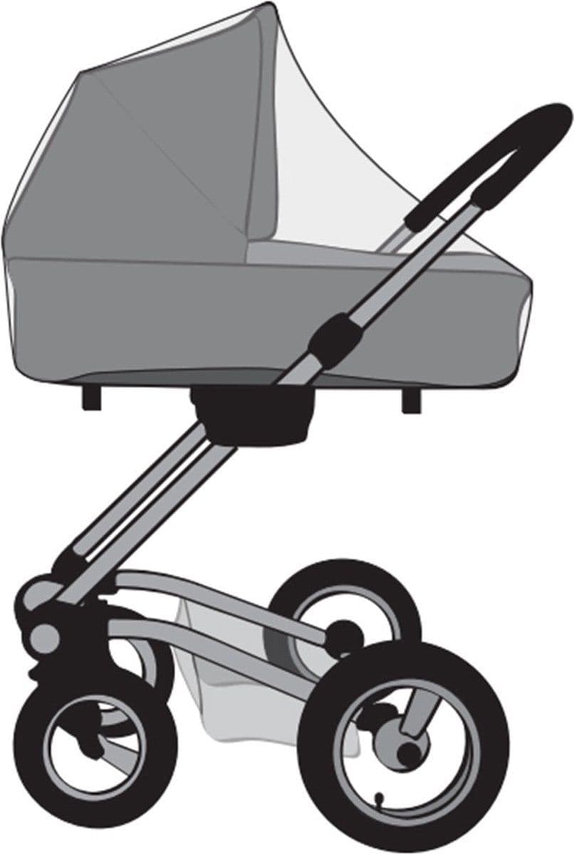 Babsana Regenhoes - Universeel voor Kinderwagen - Elastische Hoeken - Transparant