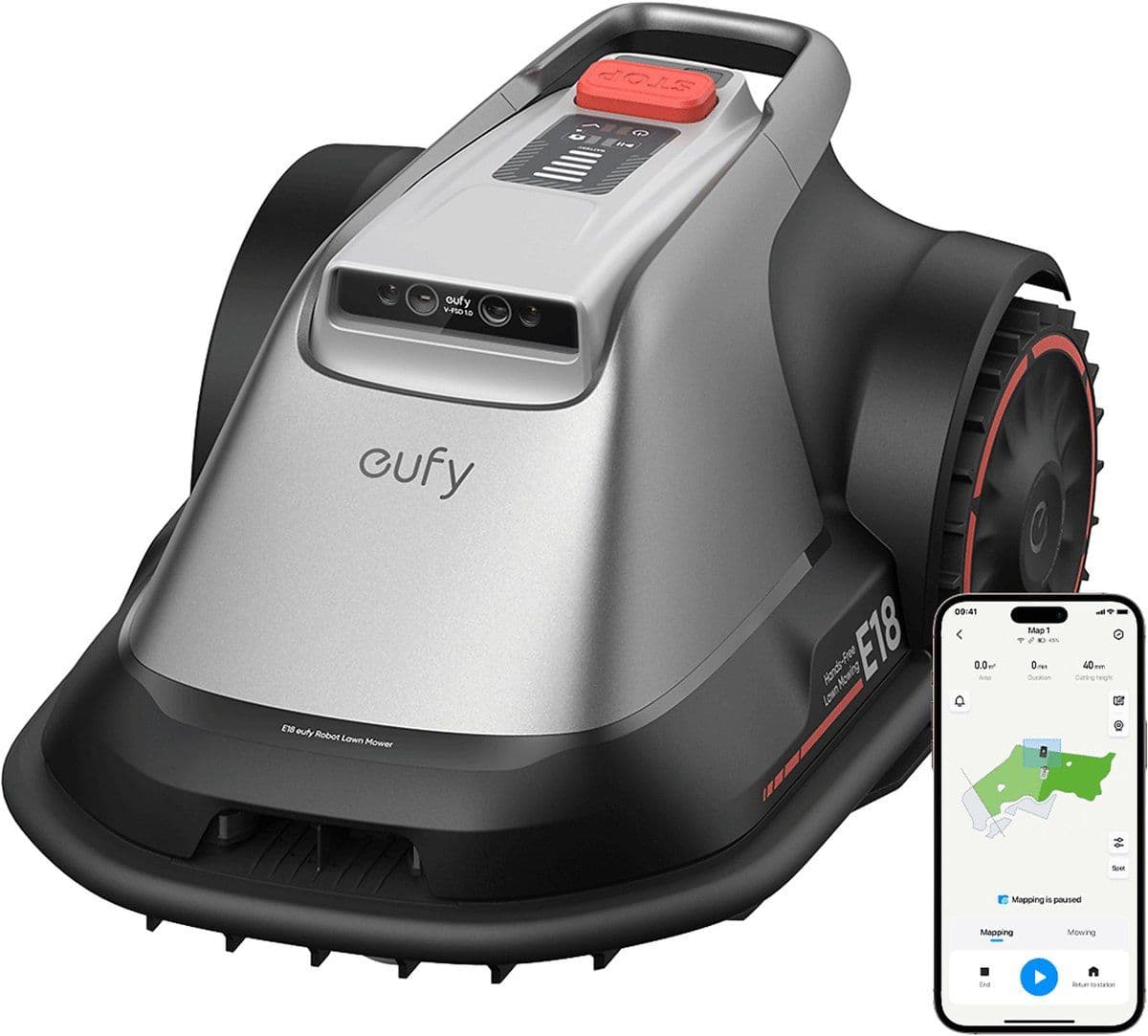 eufy E18 - Robotgrasmaaier - TrueVision GNSS - Gazons tot 1200m²