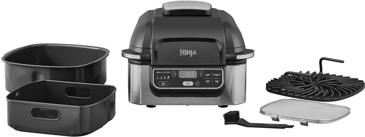 Ninja AG301EU - Airfryer & Grill - 5,7 liter - Grijs/Zwart