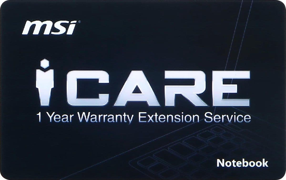 MSI - Notebook - Garantieverlenging 1 jaar