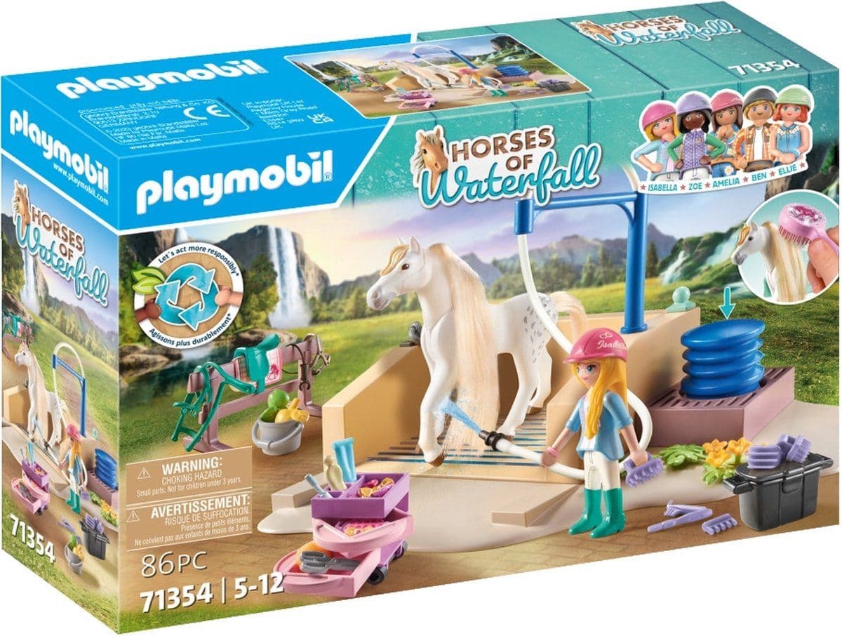 PLAYMOBIL 71354 - Horses of Waterfall Isabella en leeuwin speelset - Paardenverzorging en styling