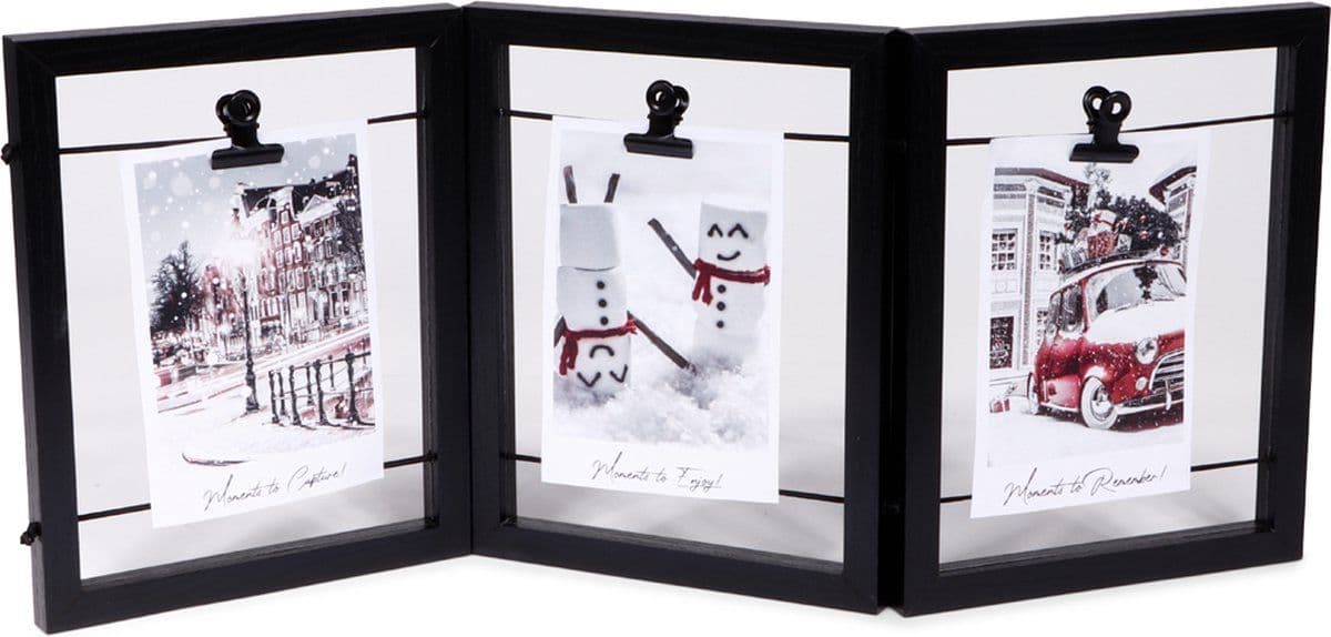 SENZA - Fotoframe - Voor 3 foto's - Zwart