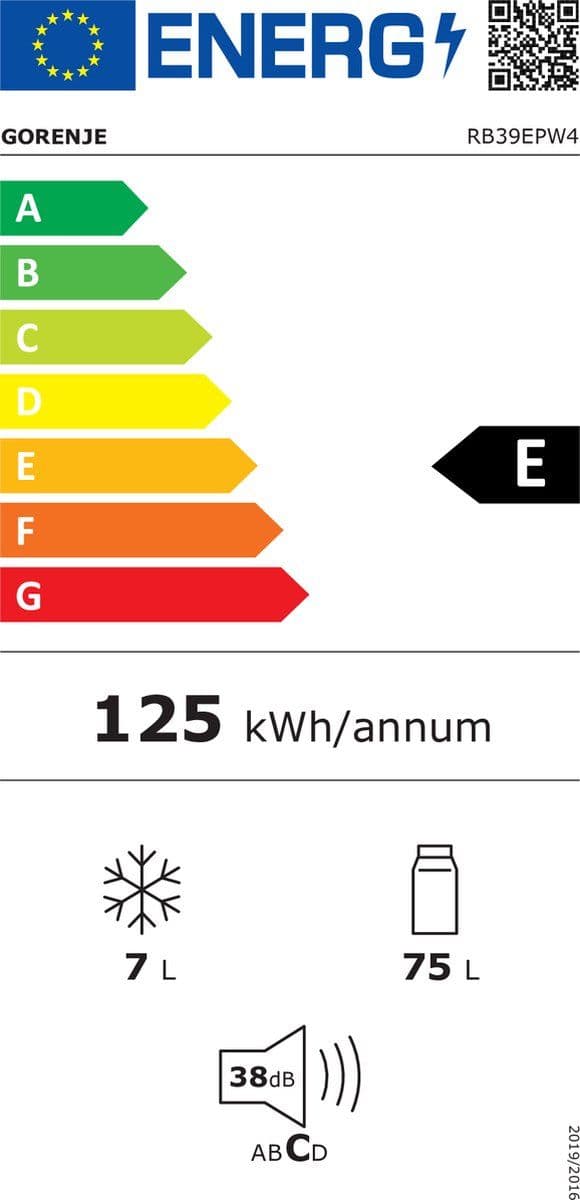 Gorenje RB39EPW4 - Combi-koelkast - Vrijstaand 95 l - Wit