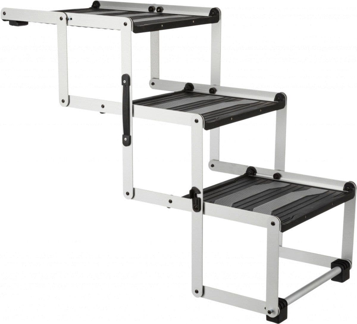 Trixie Vouw-Trap Petwalk - Aluminium - Opvouwbaar met slipvast oppervlak - Grijs