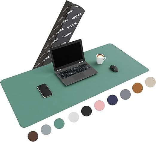 Wurk Bureau Onderlegger - Desk Mat - Waterdicht - Turquoise 80x40 cm