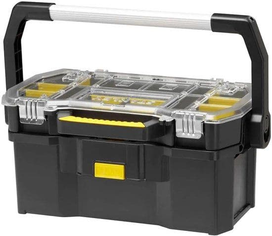 STANLEY STST1-70317 - Gereedschapsbak 19 inch - Organizer met afneembare compartimenten - Zwart Geel
