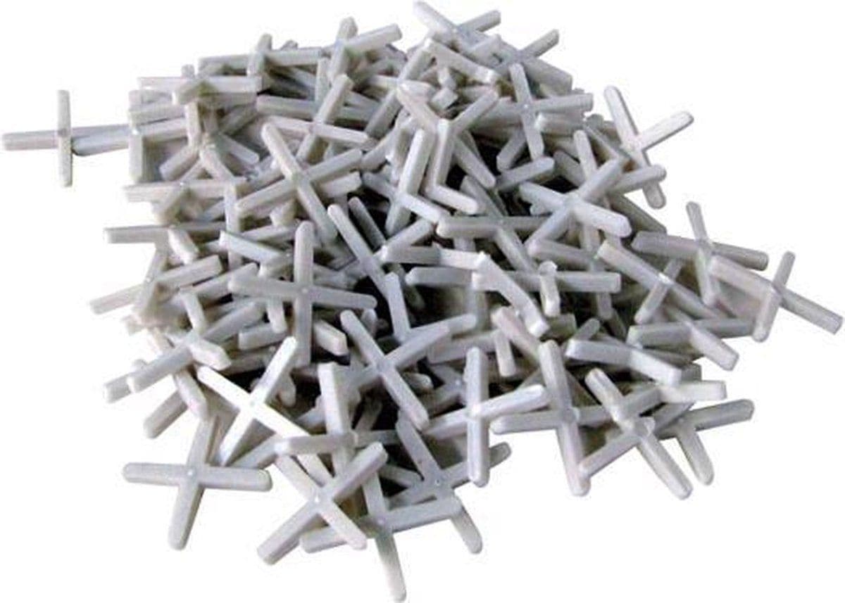 Toolland Tegelkruis - Voegkruisjes - 100 stuks - Wit - Voegbreedte 8 mm (100 stuks)