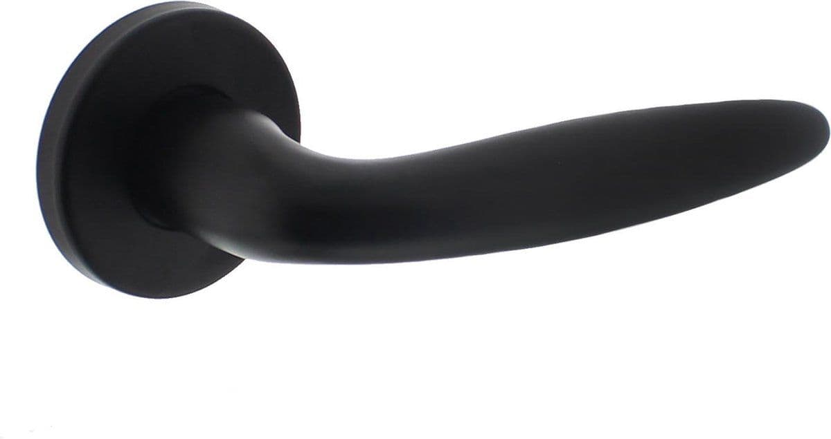Intersteel Deurkruk Sigaar - Deurklink op rozet - Rond - Mat zwart