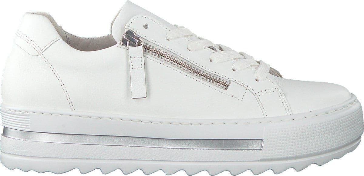 Gabor 66.498.50 - Dames Sneakers - Plateauzool - Wit - Maat 37
