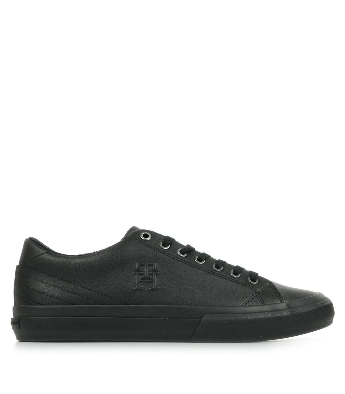 Tommy Hilfiger Th Hi Vulc Street Low Lth Mono - Sneakers - Maat 45 - Zwart