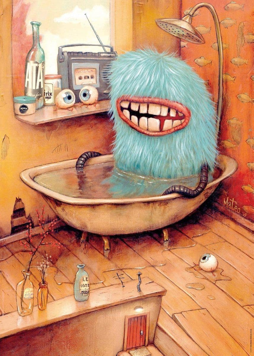 Heye 29539 - Puzzel Bathtub - 1000 stukjes - Afmeting 50 x 70 cm