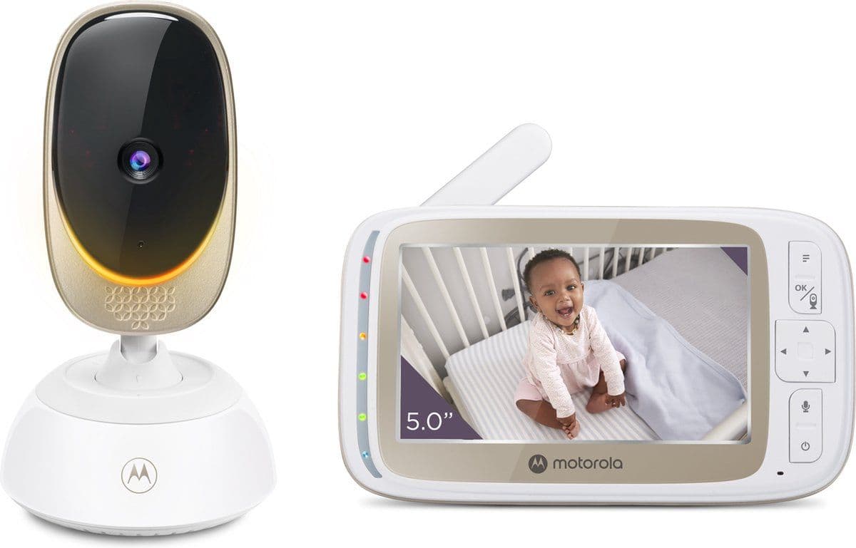 Motorola Nursery VM85 Connect - Babyfoon met Camera - Terugspreekfunctie Nachtlampje - Wit
