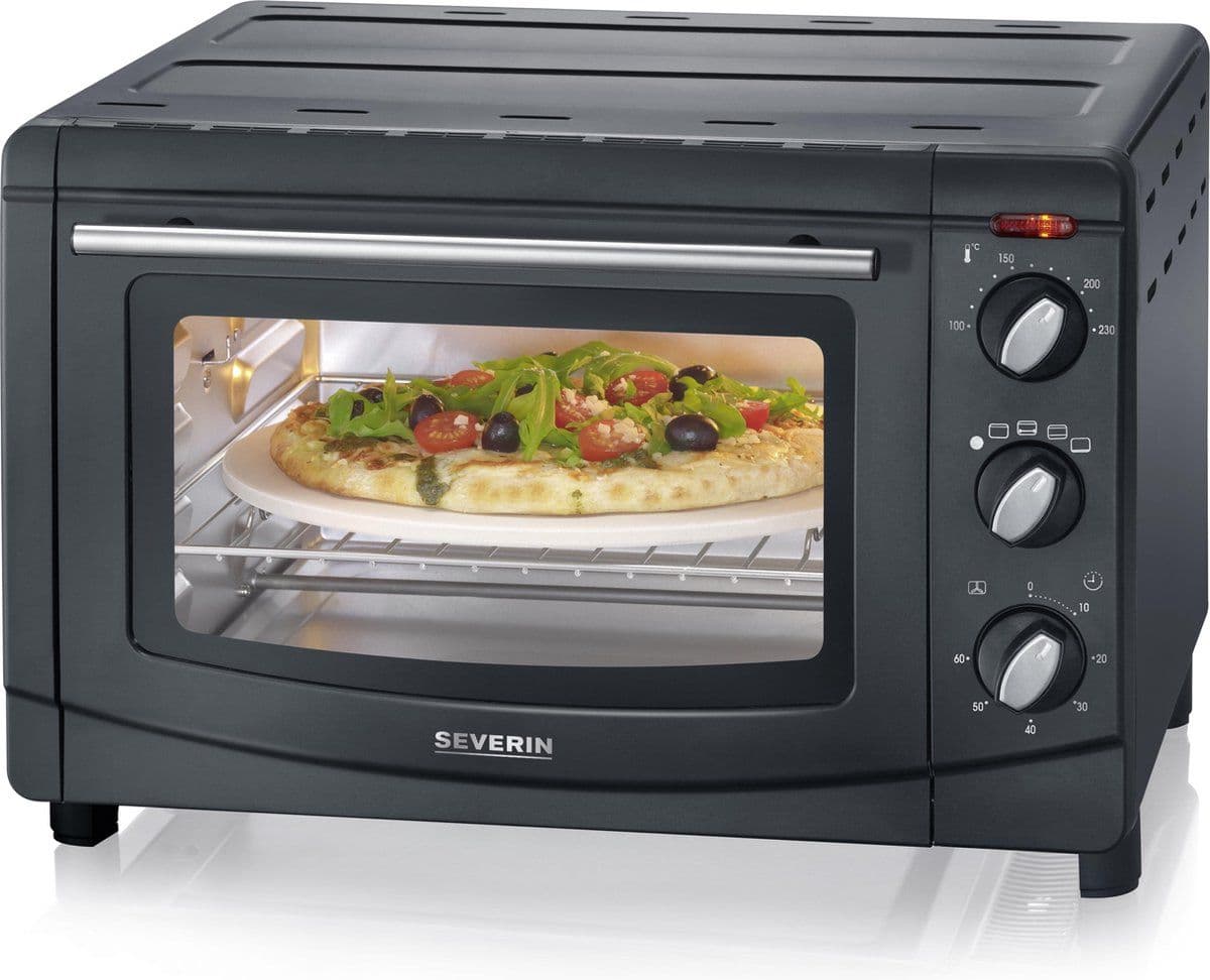 Severin TO 2068 - Bak- en Grilloven - 20 Liter - 1500 W - 100-230°C - Zwart