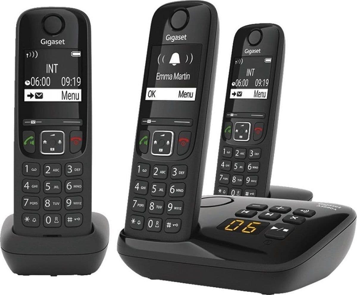 Gigaset AS690AR - DECT telefoon - GAP compatibel - zwart