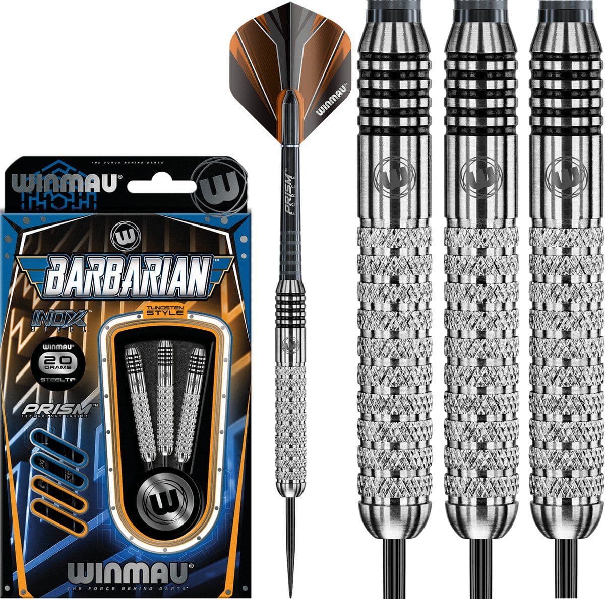 Winmau Barbarian - Darts 20 gram Inox - Prism shafts - Prism standard flights