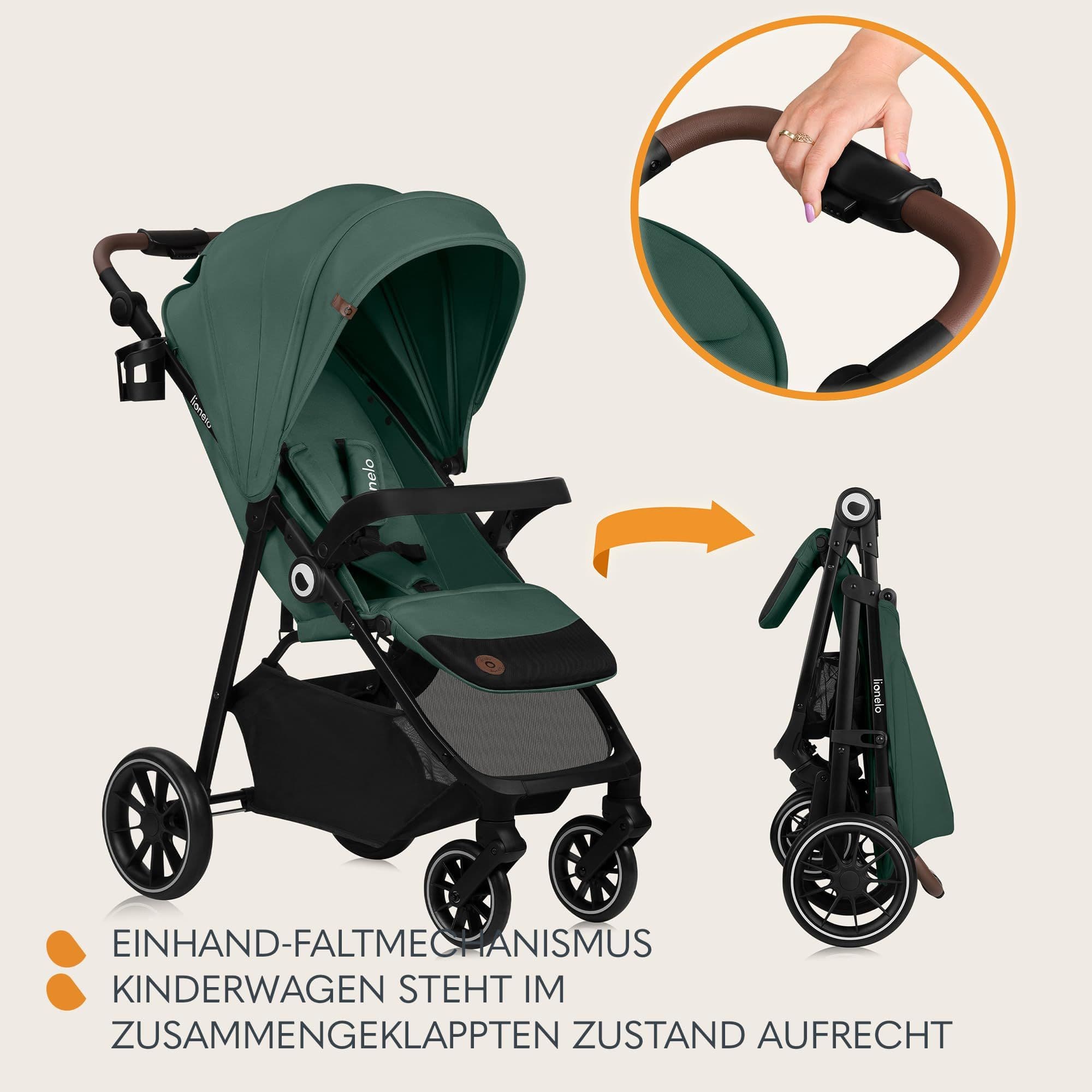 Emma One Kinderwagen - Lichtgewicht, Wendbaar, Compact | Voor Kinderen van 6 Maanden Tot 4 Jaar | Wielen 360 | Eenhandig Inklapbaar | Rugleuning tot
