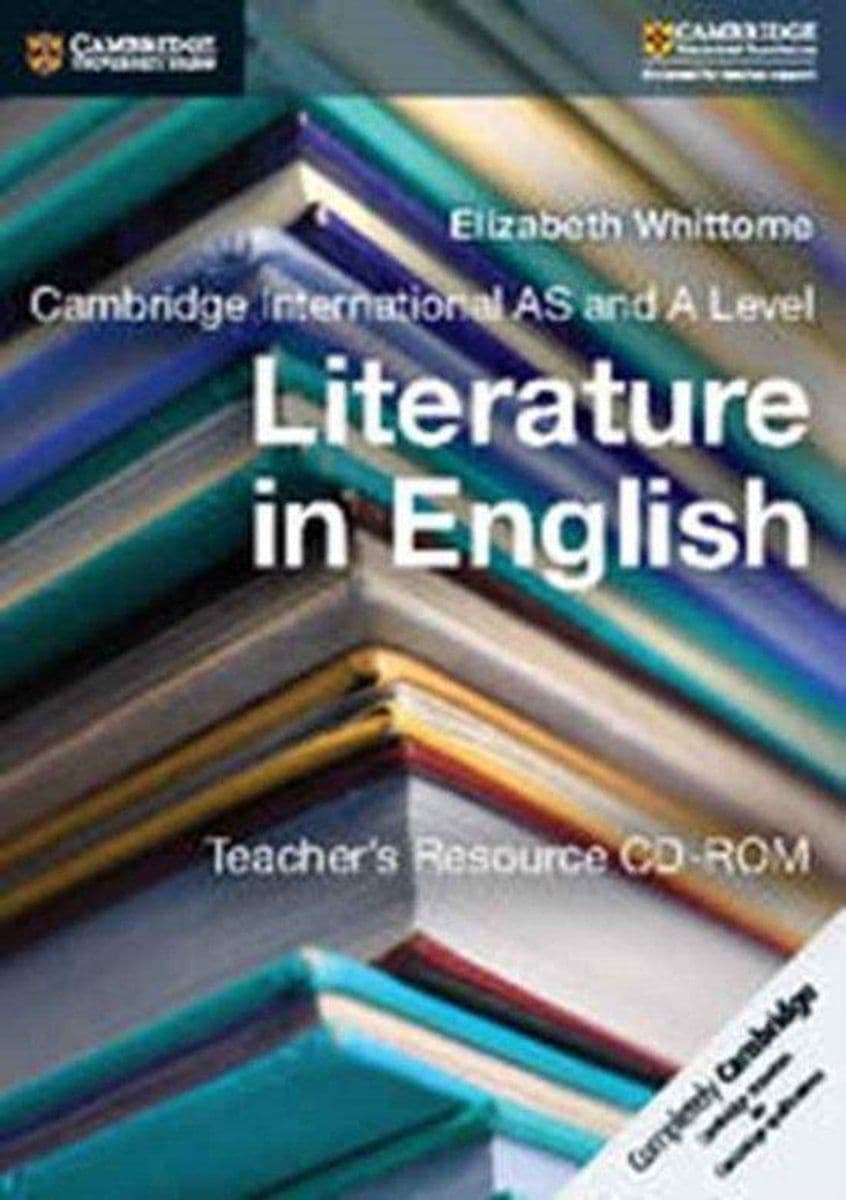 Cambridge University Press - Cambridge International AS en A Level Literature in English - Teacher's Resource CD-ROM (2017)