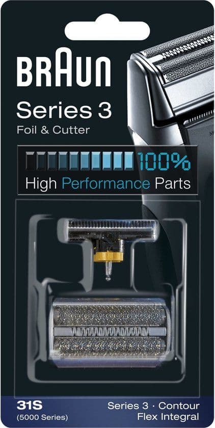 Braun Series 3 31S - Vervangend Scheerblad - Zilver