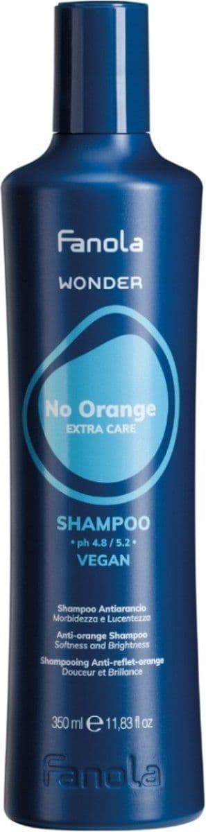 Fanola No Orange Shampoo - Professionele shampoo - Neutraliseert oranje tinten - 350 ml