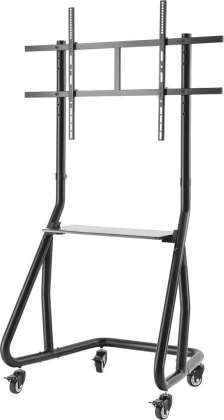 Hama Trolley - Tv-standaard met wielen - Tot 100 inch hoogte verstelbaar - Zwart