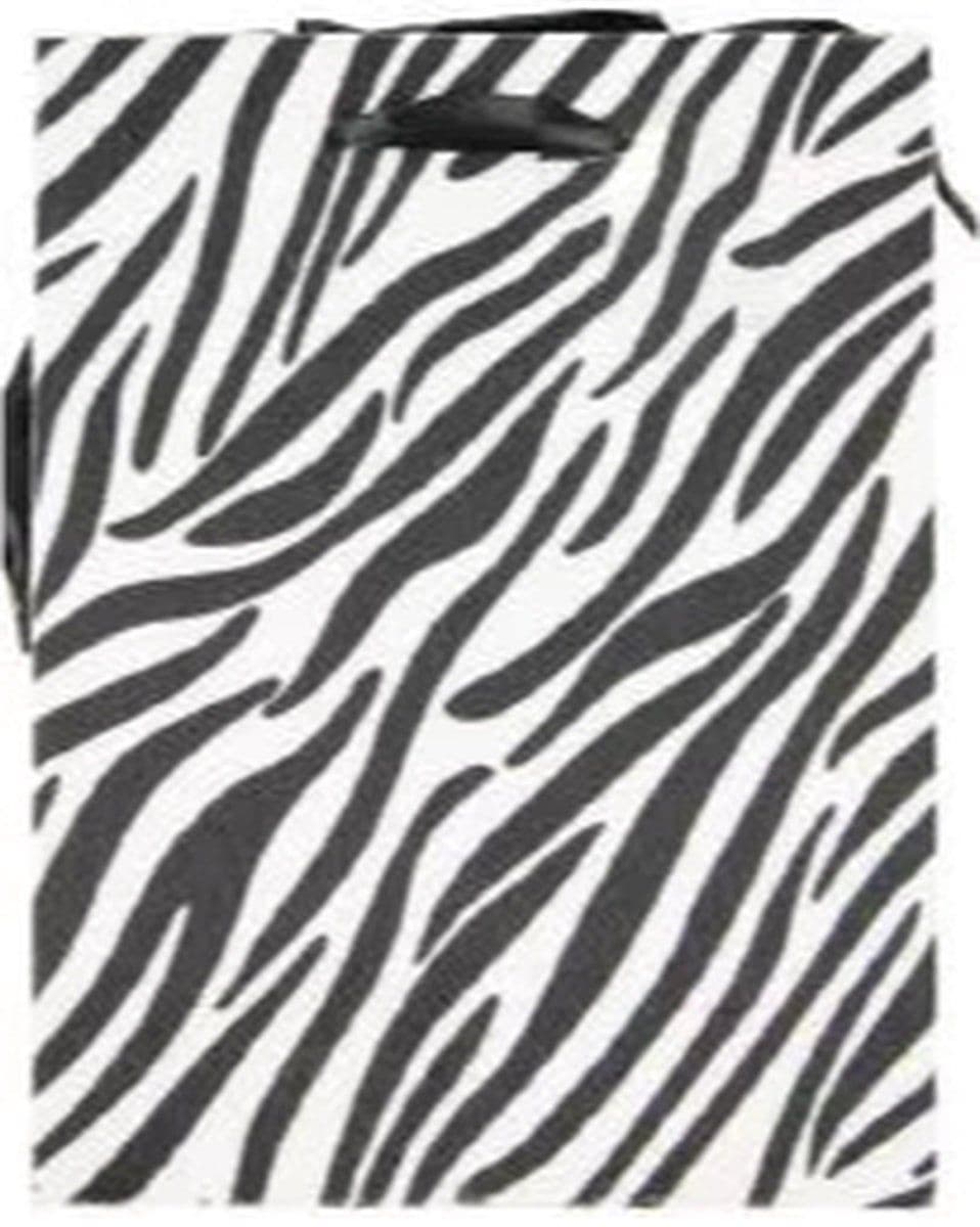Papieren cadeau tas M Fake f.Animal skin