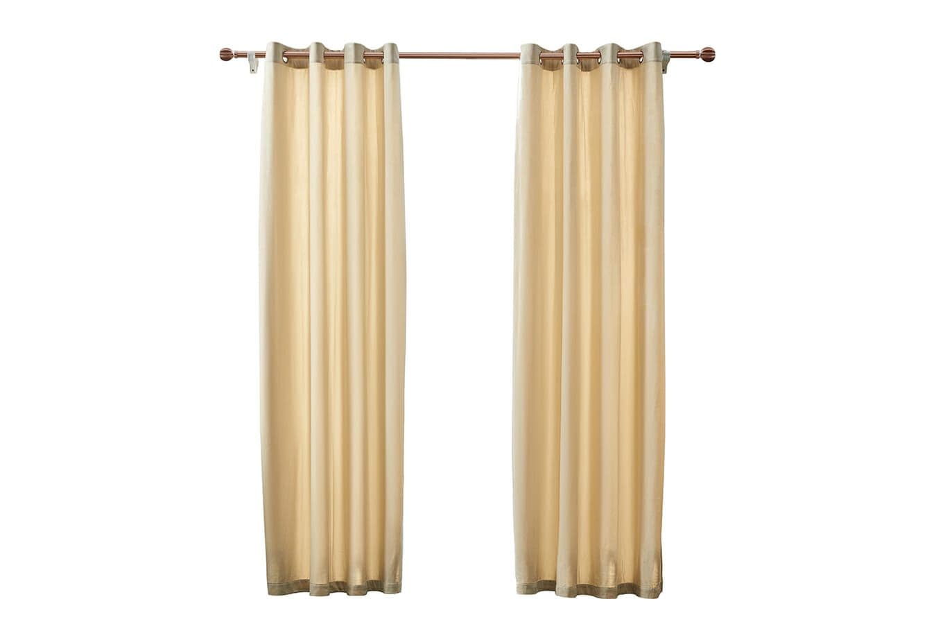 Larson - Velvet Gordijnen - 2.8m x 2.5m - Ringen - Beige