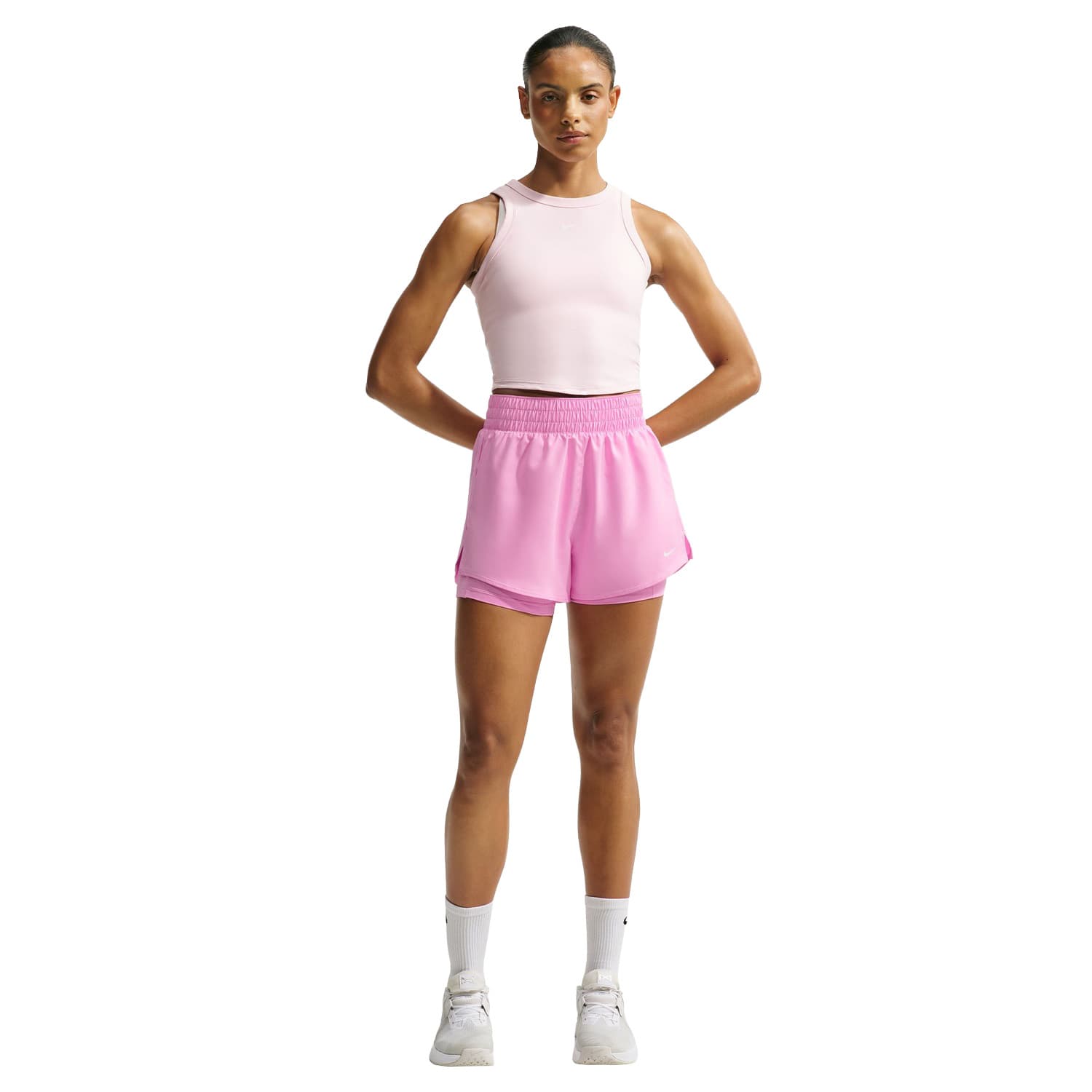 Nike One Dri-fit High-rise 3-inch 2-in-1 Shorts
